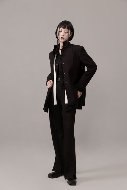 VAPOURBLUE Unisex Stand-up Collar Jacket